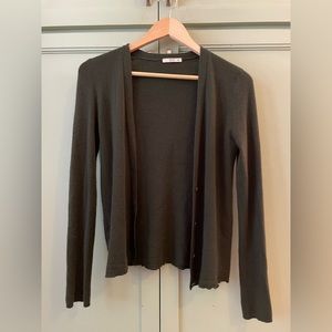 Vintage Prada Green Cashmere Cardigan Size Small